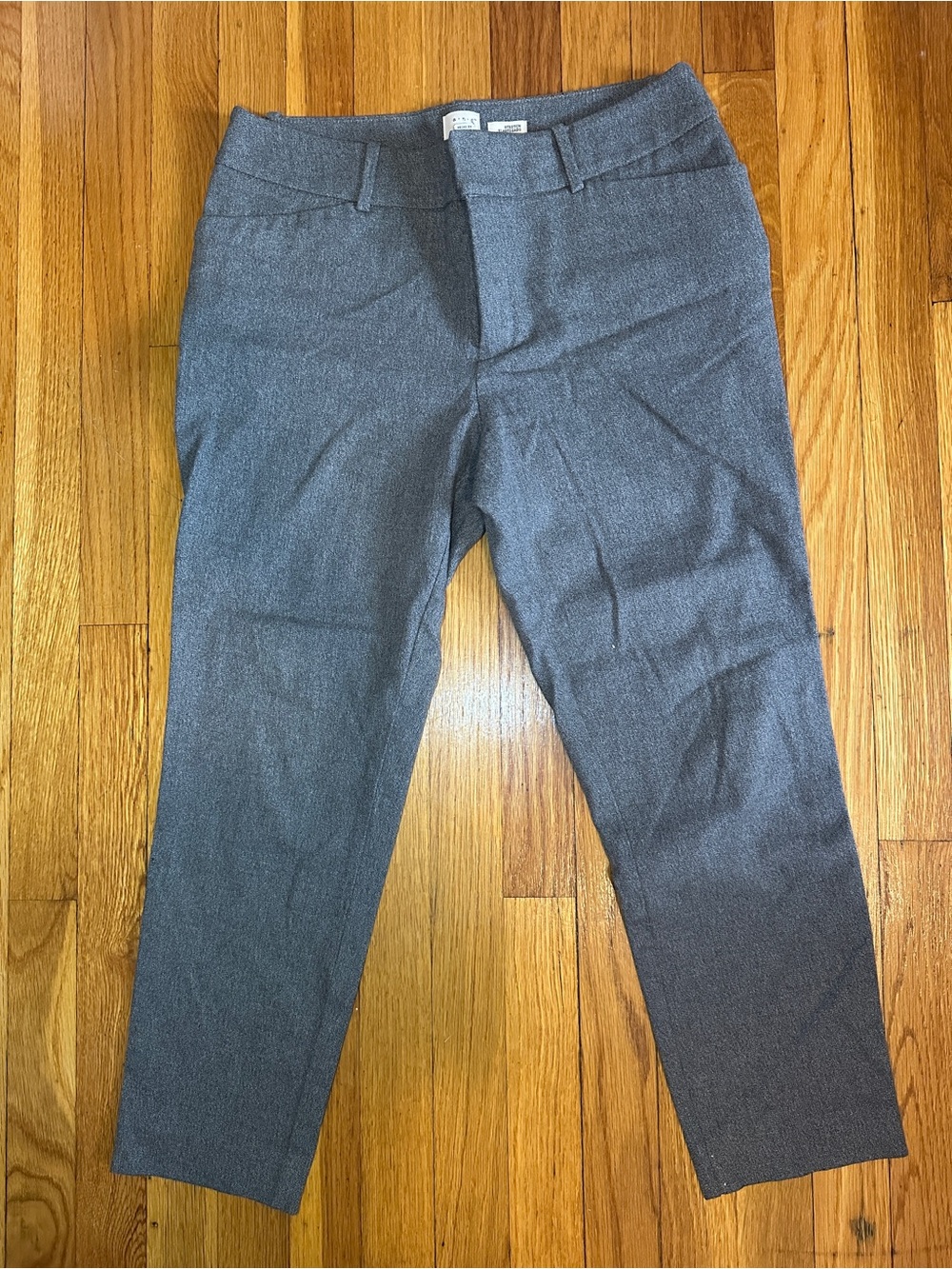Women's Straight Leg Stretch Pants, Dark Grey sz 8 inseam 25in, A New Day
